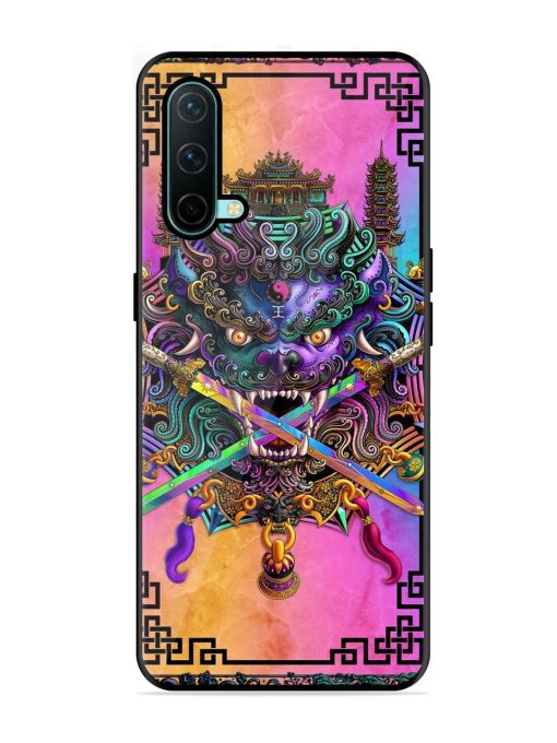 Psychedelic Fu Dog Tapestry Glossy Soft Edge Case for Oneplus Nord Ce (5G) Chachhi