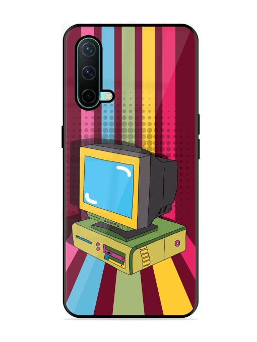 Retro Tech Vibes Glossy Soft Edge Case for Oneplus Nord Ce (5G) Chachhi