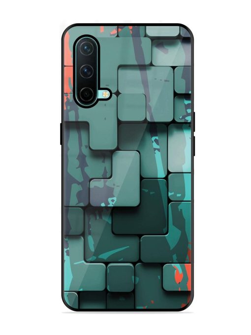 Abstract Geometric Mosaic Glossy Soft Edge Case for Oneplus Nord Ce (5G) Chachhi