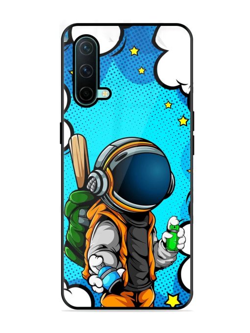 Space Graffiti Artist Glossy Soft Edge Case for Oneplus Nord Ce (5G)