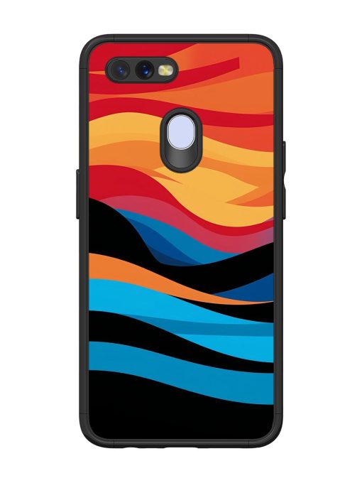 Blazing Currents Glossy Soft Edge Case for Oppo A11K Chachhi