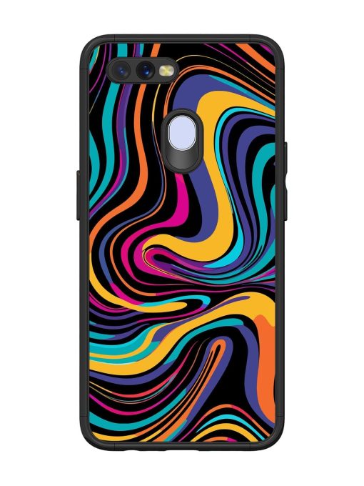 Psychedelic Swirl Glossy Soft Edge Case for Oppo A11K Chachhi