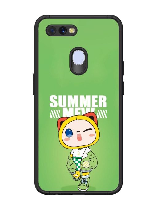 Purrfect Summer Glossy Soft Edge Case for Oppo A11K Chachhi