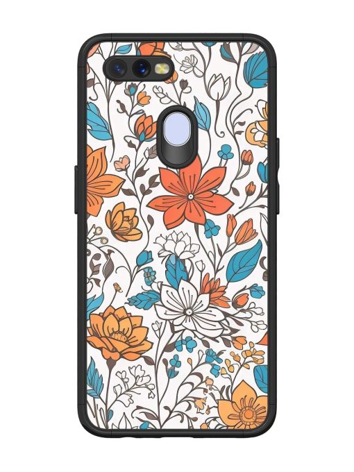 Floral Symphony Glossy Soft Edge Case for Oppo A11K Chachhi