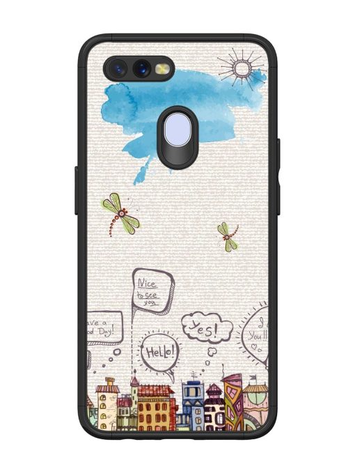 Doodle City Glossy Soft Edge Case for Oppo A11K Chachhi