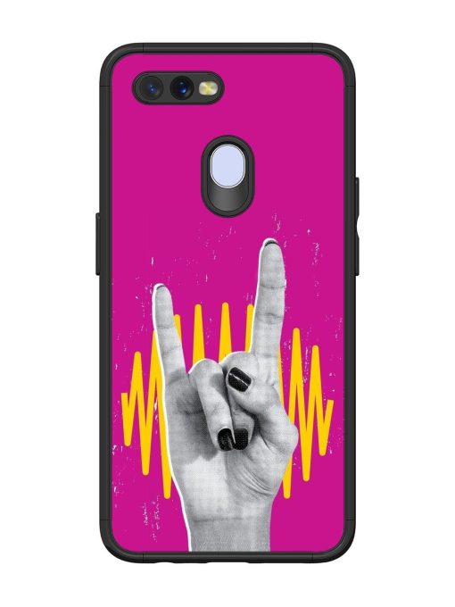 Rock Hand Glossy Soft Edge Case for Oppo A11K Chachhi