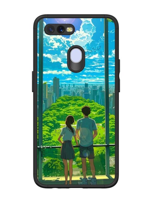 Cyberpunk Dreamscape Glossy Soft Edge Case for Oppo A11K Chachhi