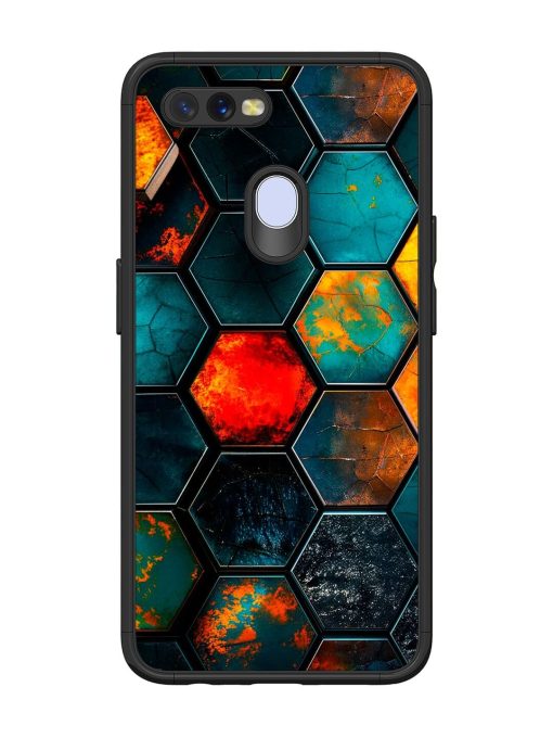 Hexagon Hive Glossy Soft Edge Case for Oppo A11K Chachhi