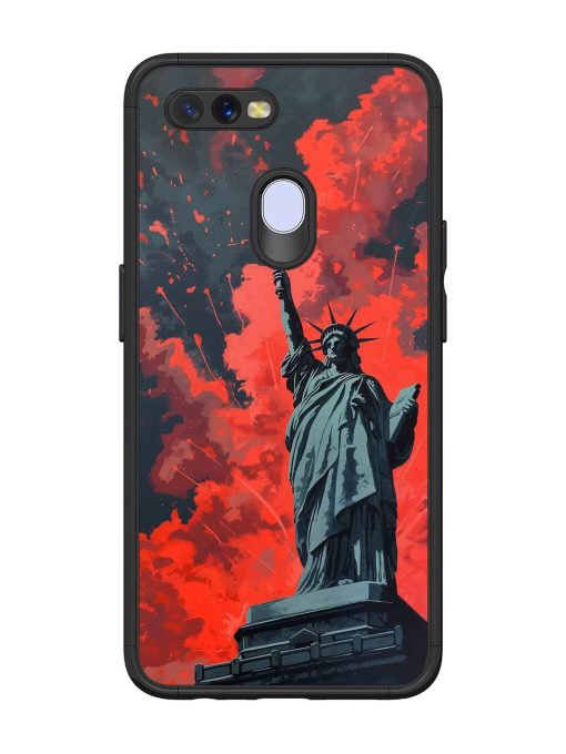 Lady Liberty'S Firework Finale Glossy Soft Edge Case for Oppo A11K