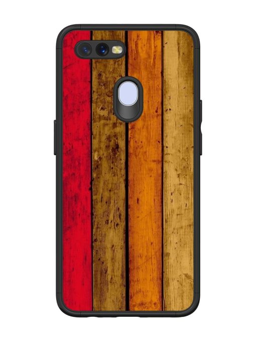 Colorful Woodgrain Glossy Soft Edge Case for Oppo A11K Chachhi