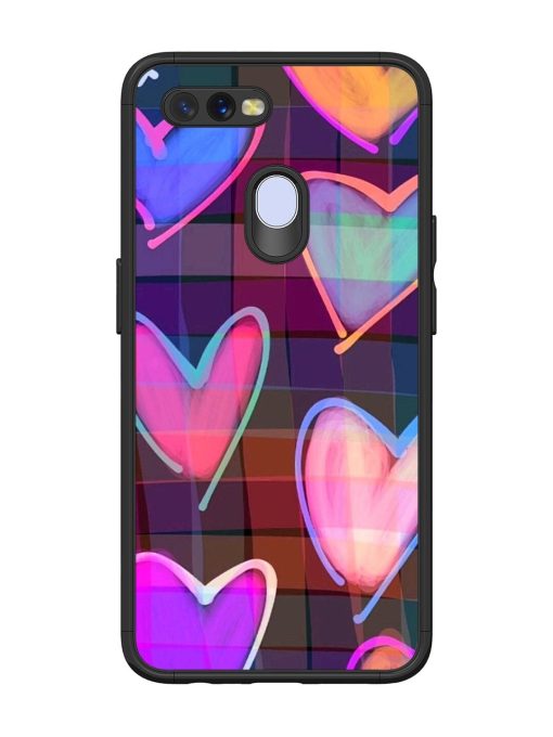 Neon Hearts Glossy Soft Edge Case for Oppo A11K Chachhi