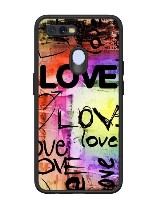 Love Graffiti Glossy Soft Edge Case for Oppo A11K Chachhi