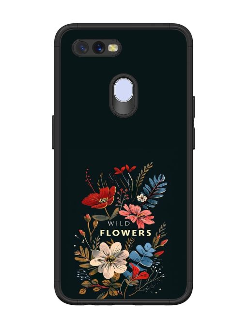 Dark Floral Glossy Soft Edge Case for Oppo A11K Chachhi