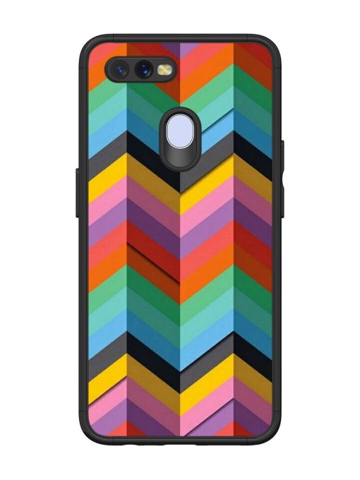 Colorful Zigzag Glossy Soft Edge Case for Oppo A11K Chachhi