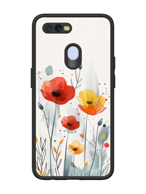 Poppy Fields Glossy Soft Edge Case for Oppo A11K Chachhi