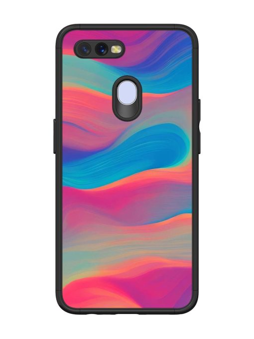 Wavy Wonder Glossy Soft Edge Case for Oppo A11K Chachhi