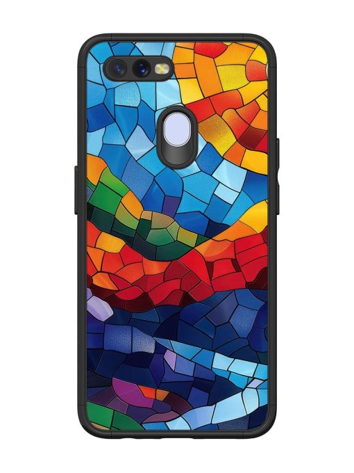 Mosaic Sunset Glossy Soft Edge Case for Oppo A11K Chachhi