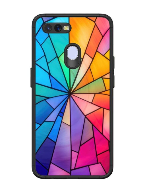 Stained Glass Kaleidoscope Of Colors Glossy Soft Edge Case for Oppo A11K Chachhi