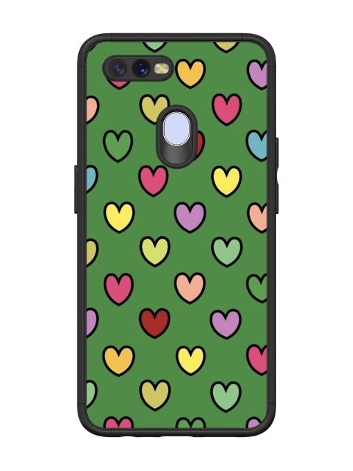 Rainbow Heart Parade Glossy Soft Edge Case for Oppo A11K Chachhi