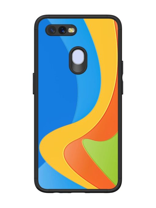 Curvy Color Cascade Glossy Soft Edge Case for Oppo A11K Chachhi