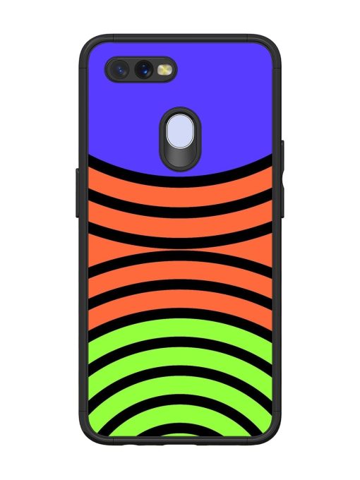 Psychedelic Stripe Symphony Glossy Soft Edge Case for Oppo A11K Chachhi