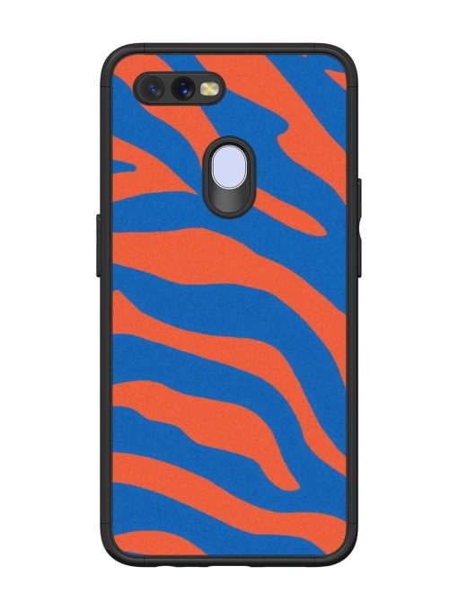 Zebra Stripes In Blue And Orange Glossy Soft Edge Case for Oppo A11K Chachhi