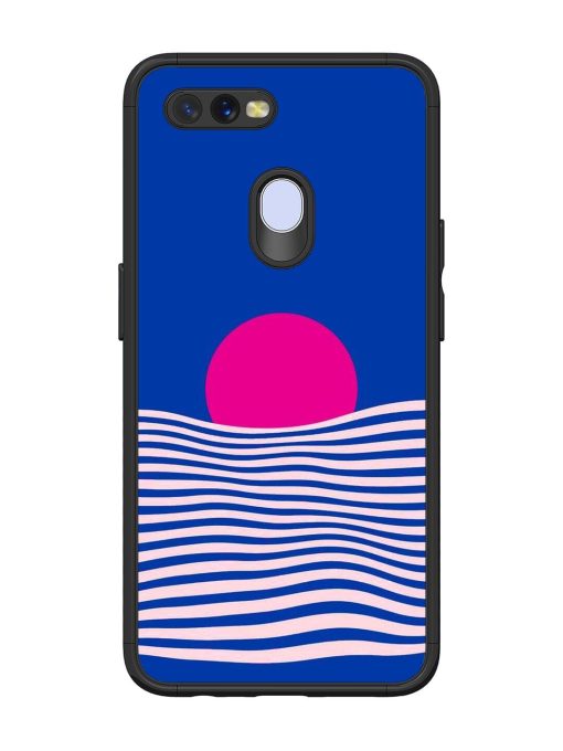 Pink Sunset Over Blue Waves Glossy Soft Edge Case for Oppo A11K Chachhi