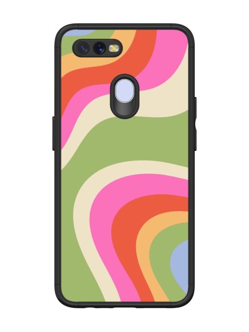 Wavy Rainbow Wonderland Glossy Soft Edge Case for Oppo A11K