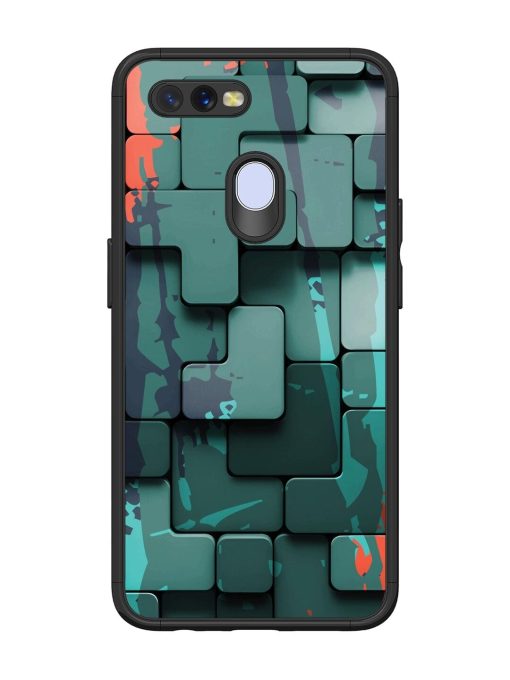 Abstract Geometric Mosaic Glossy Soft Edge Case for Oppo A11K Chachhi