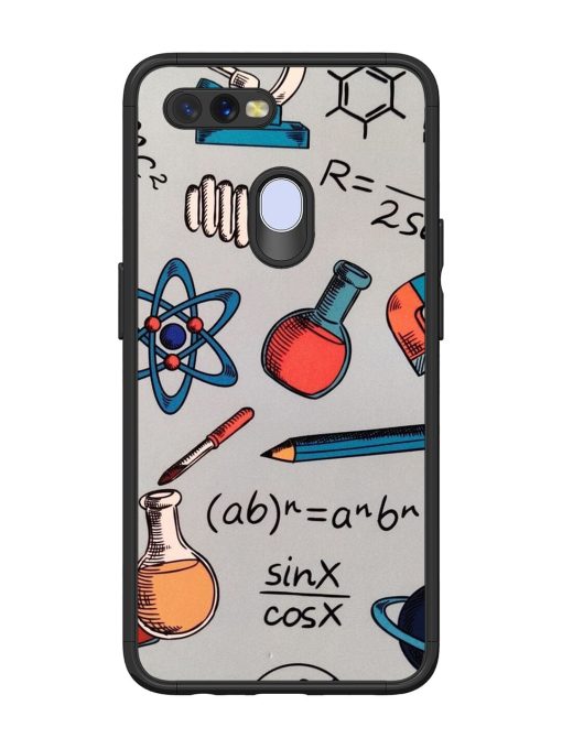 Science Doodle Glossy Soft Edge Case for Oppo A12 Chachhi