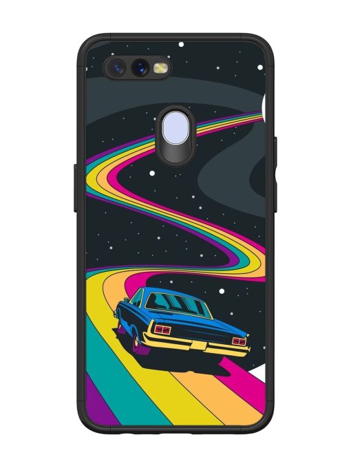 Rainbow Road Glossy Soft Edge Case for Oppo A12 Chachhi