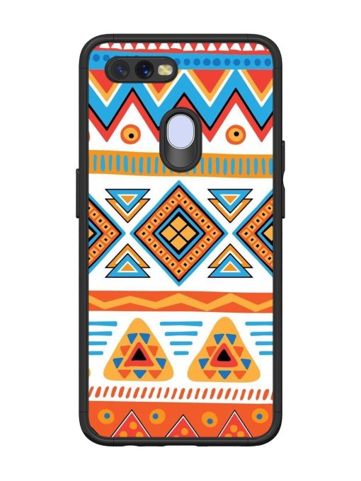 Vibrant Tribal Pattern Glossy Soft Edge Case for Oppo A12