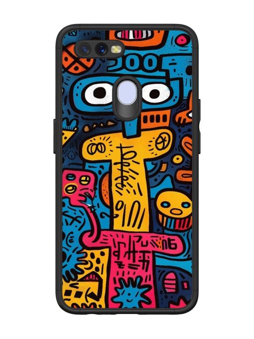 Doodletopia Glossy Soft Edge Case for Oppo A12 Chachhi