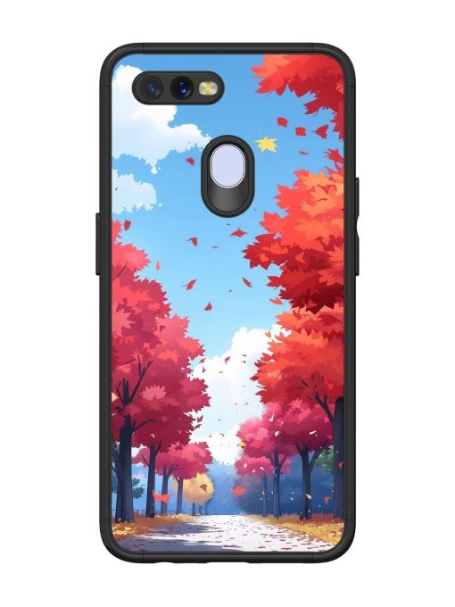 Autumn'S Embrace Glossy Soft Edge Case for Oppo A12 Chachhi