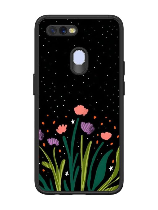 Midnight Bloom Glossy Soft Edge Case for Oppo A12 Chachhi