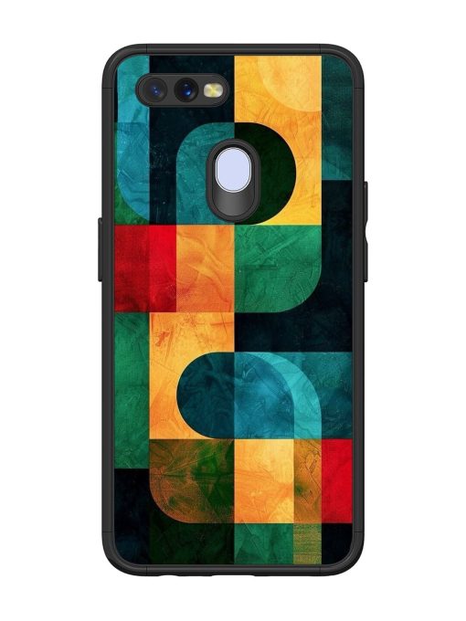 Geometric Harmony Glossy Soft Edge Case for Oppo A12 Chachhi