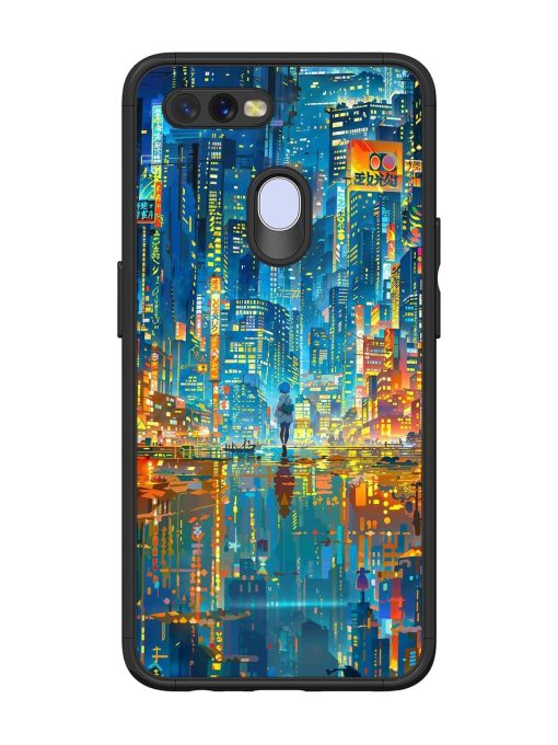 Neon Metropolis Glossy Soft Edge Case for Oppo A12 Chachhi