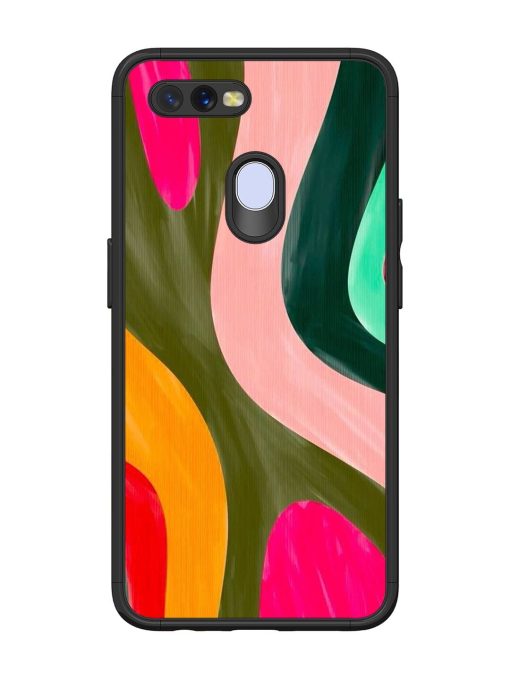 Wavy Wonder Glossy Soft Edge Case for Oppo A12 Chachhi