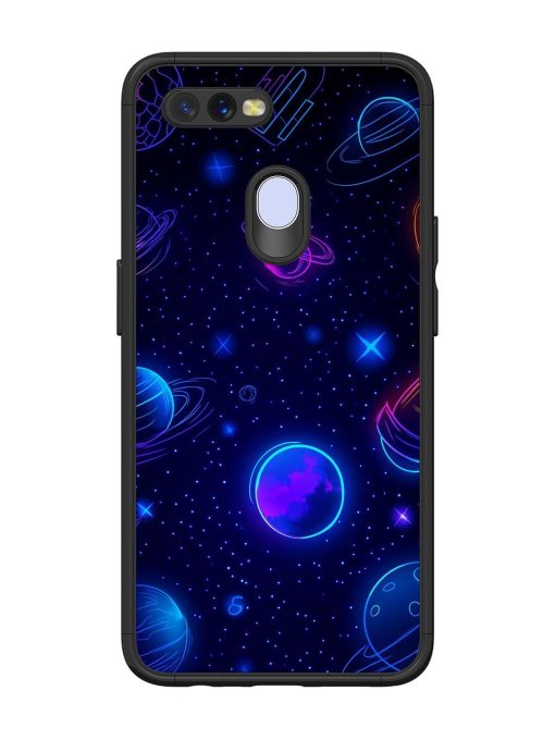 Neon Cosmos Glossy Soft Edge Case for Oppo A12 Chachhi