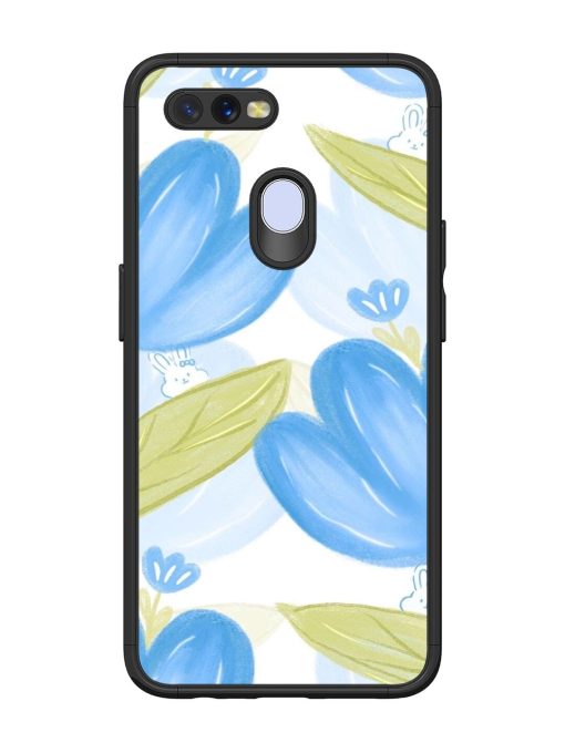 Bunny'S Blue Garden Glossy Soft Edge Case for Oppo A12 Chachhi