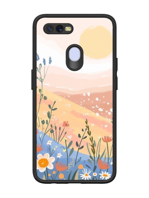 Golden Hour Blooms Glossy Soft Edge Case for Oppo A12 Chachhi