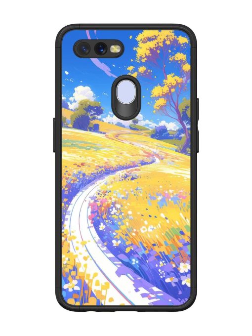 Vibrant Spring Meadow Glossy Soft Edge Case for Oppo A12 Chachhi