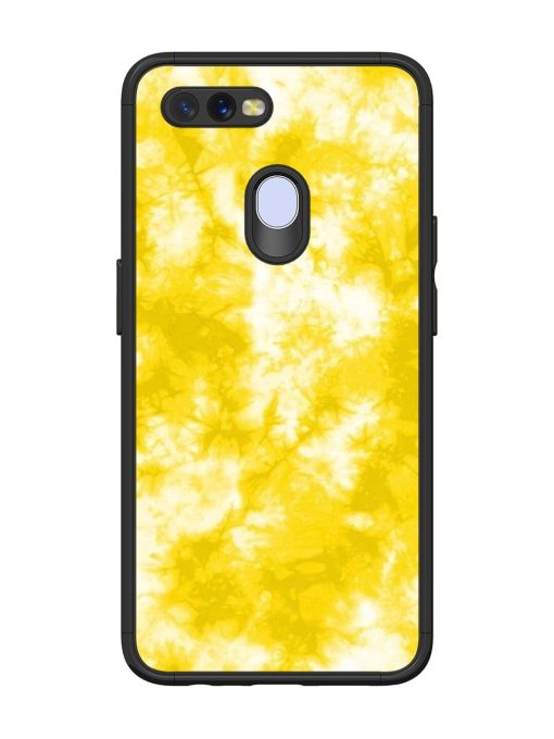 Golden Tie-Dye Twirl Glossy Soft Edge Case for Oppo A12 Chachhi