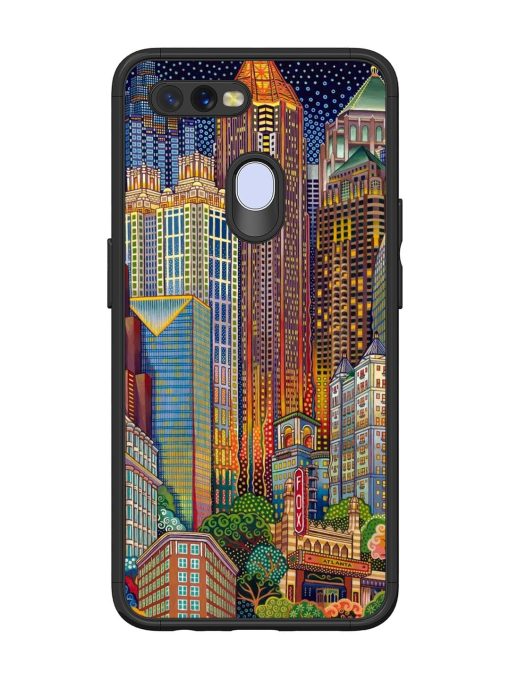 Neon Nightscape Glossy Soft Edge Case for Oppo A12 Chachhi