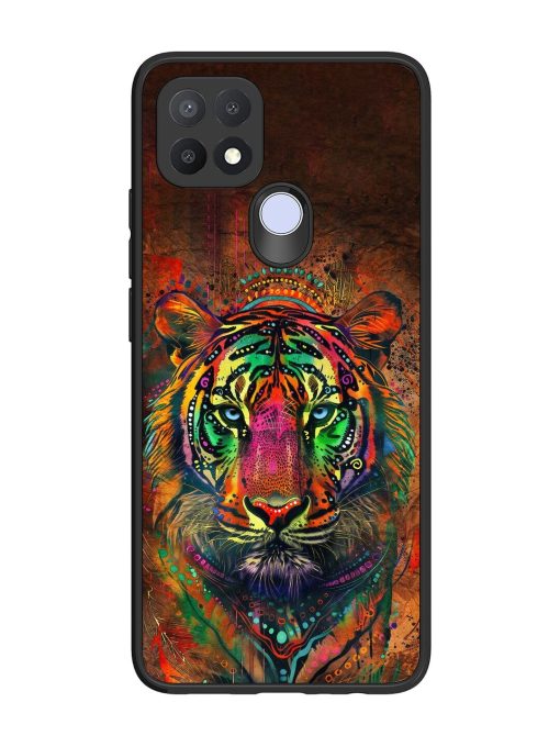 Cosmic Tiger Glossy Soft Edge Case for Oppo A15