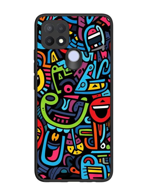 Doodlephoria Glossy Soft Edge Case for Oppo A15 Chachhi