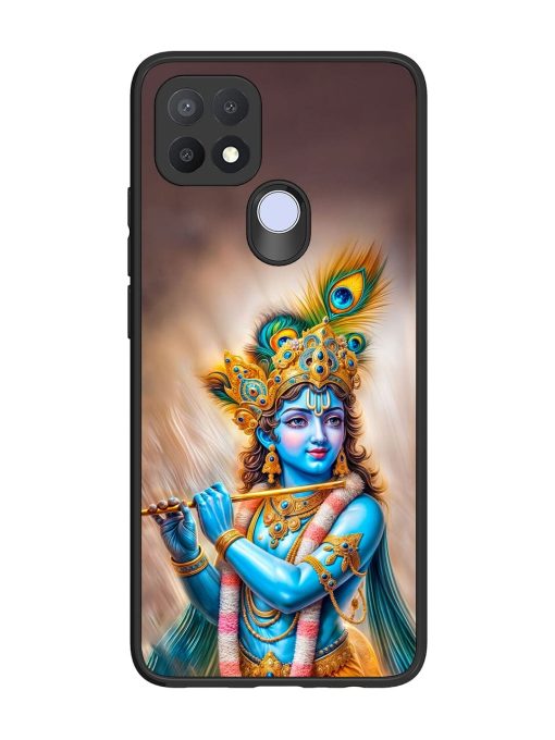 Divine Krishna Glossy Soft Edge Case for Oppo A15 Chachhi