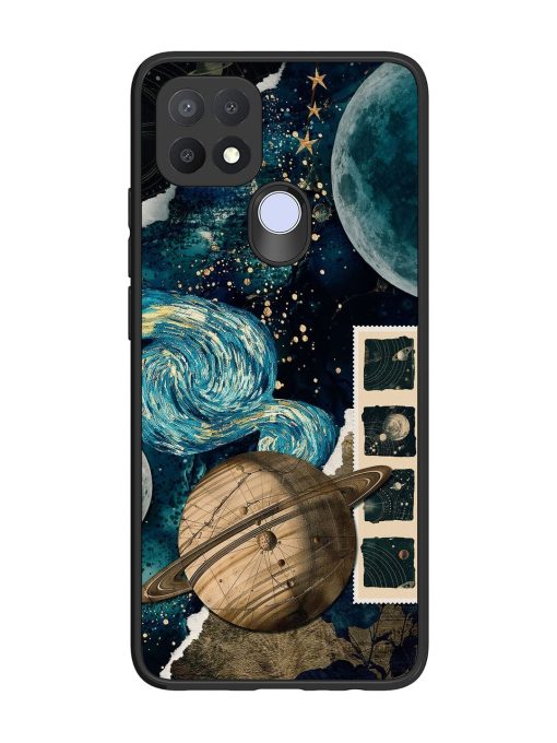 Celestial Tapestry Glossy Soft Edge Case for Oppo A15 Chachhi