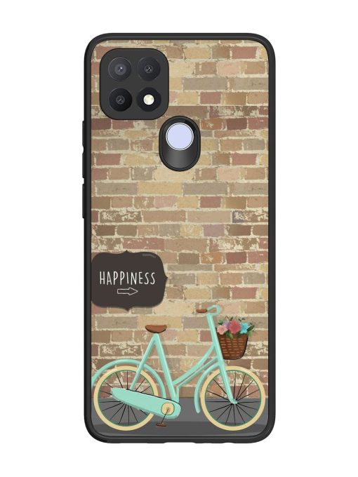 Pedaling Towards Happiness Glossy Soft Edge Case for Oppo A15 Chachhi