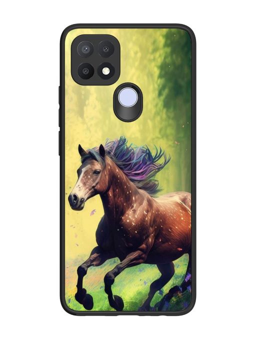 Enchanted Gallop Glossy Soft Edge Case for Oppo A15 Chachhi